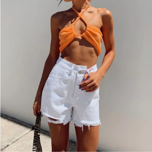 ❌SOLD❌ High waisted shorts denim shorts - Picture 1 of 6
